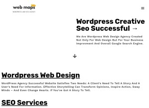 How webmaps.biz looks like on a tablet such as an iPad.