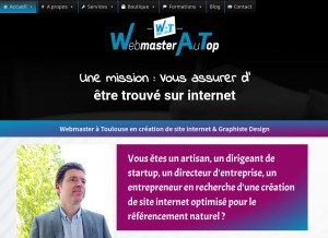 How webmasterautop.com looks like on a tablet such as an iPad.