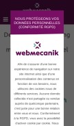 How webmecanik.com looks like on a mobile device such as an iPhone.
