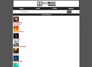 How webmusic.buzz looks like on a tablet such as an iPad.