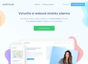 How webnode.cz looks like on a tablet such as an iPad.