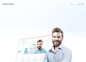 How webnode.ru looks like on a tablet such as an iPad.