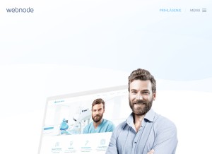 How webnode.sk looks like on a tablet such as an iPad.