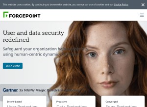 How websense.com looks like on a tablet such as an iPad.