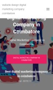 How websitedesigndigitalmarketingcompanycoimbatore.in looks like on a mobile device such as an iPhone.