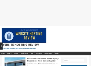 How websitehostingreview.org looks like on a tablet such as an iPad.