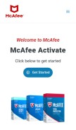 How websmcafee.com looks like on a mobile device such as an iPhone.