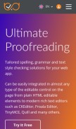 How webspellchecker.net looks like on a mobile device such as an iPhone.