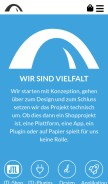How webstollen.de looks like on a mobile device such as an iPhone.
