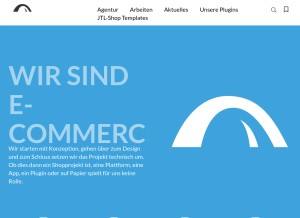 How webstollen.de looks like on a tablet such as an iPad.