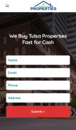 How webuytulsaproperties.com looks like on a mobile device such as an iPhone.