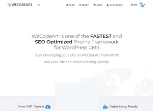 How wecodeart.com looks like on a tablet such as an iPad.