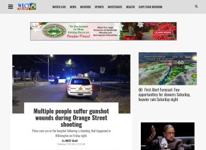 How wect.com looks like on a tablet such as an iPad.