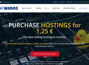 How wedos.ws looks like on a tablet such as an iPad.