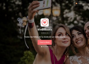 How wedshoots.com looks like on a tablet such as an iPad.