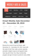 How weeklyadsale.com looks like on a mobile device such as an iPhone.