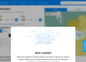 How weeronline.nl looks like on a tablet such as an iPad.