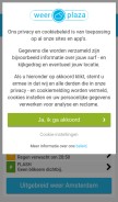 How weerplaza.nl looks like on a mobile device such as an iPhone.