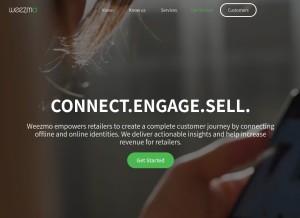 How weezmo.com looks like on a tablet such as an iPad.