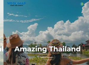 How wegomap.com looks like on a tablet such as an iPad.