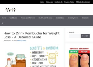 How weightlossherald.com looks like on a tablet such as an iPad.
