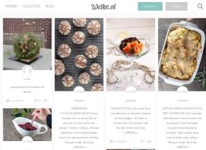 How welke.nl looks like on a tablet such as an iPad.