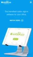 How welkio.com looks like on a mobile device such as an iPhone.