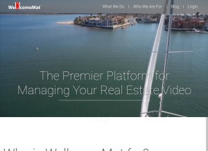 How wellcomemat.com looks like on a tablet such as an iPad.