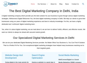 How wellconnectdigital.com looks like on a tablet such as an iPad.