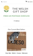 How welshgiftshop.com looks like on a mobile device such as an iPhone.