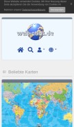 How welt-atlas.de looks like on a mobile device such as an iPhone.
