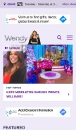 How wendyshow.com looks like on a mobile device such as an iPhone.