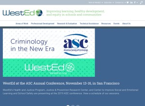 How wested.org looks like on a tablet such as an iPad.
