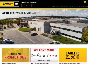 How westernstatescat.com looks like on a tablet such as an iPad.