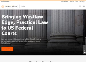 How westgroup.com looks like on a tablet such as an iPad.