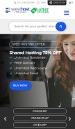How westhost.com looks like on a mobile device such as an iPhone.