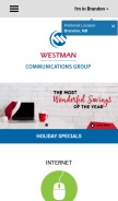 How westmancom.com looks like on a mobile device such as an iPhone.