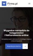 How wfirma.pl looks like on a mobile device such as an iPhone.