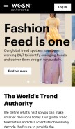 How wgsn.com looks like on a mobile device such as an iPhone.