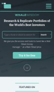 How whalewisdom.com looks like on a mobile device such as an iPhone.