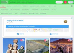 How whatsapp-grouplinks.com looks like on a tablet such as an iPad.