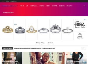 How whatsnew2day.com looks like on a tablet such as an iPad.