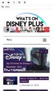 How whatsondisneyplus.com looks like on a mobile device such as an iPhone.