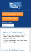 How whatsthatcharge.com looks like on a mobile device such as an iPhone.