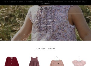 How wheatdownunder.com looks like on a tablet such as an iPad.