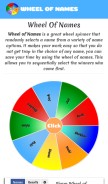 How wheelofnames.us looks like on a mobile device such as an iPhone.
