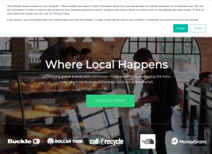 How where2getit.com looks like on a tablet such as an iPad.
