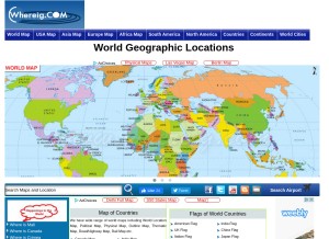 How whereig.com looks like on a tablet such as an iPad.