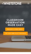 How whetstoneeducation.com looks like on a mobile device such as an iPhone.