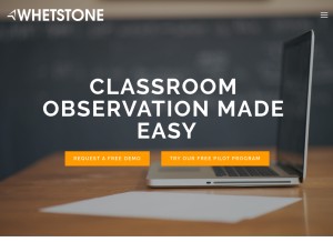 How whetstoneeducation.com looks like on a tablet such as an iPad.